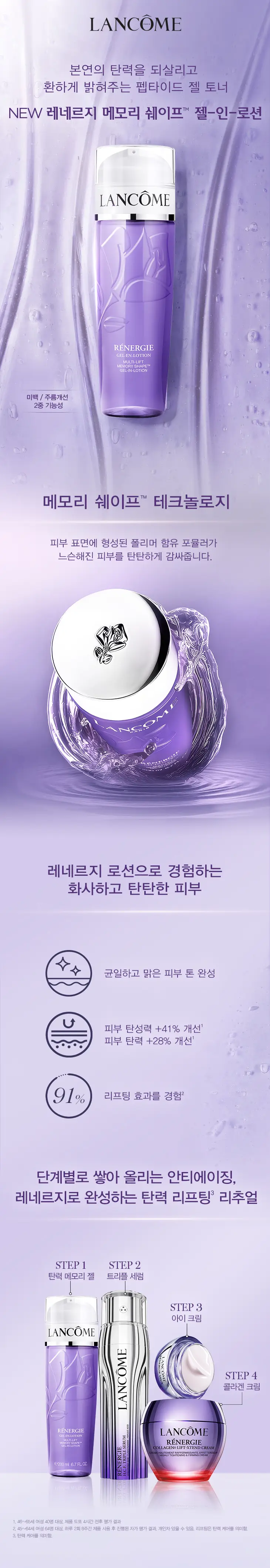 [NEW] 랑콤 레네르지 젤-인-로션 200/400ml 상세페이지 2